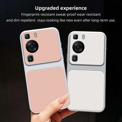 For Huawei P60 Lambskin Series Skin Feel Shockproof Phone Case(Orange)