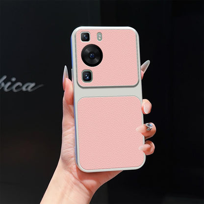 For Huawei P60 Lambskin Series Skin Feel Shockproof Phone Case(Pink)