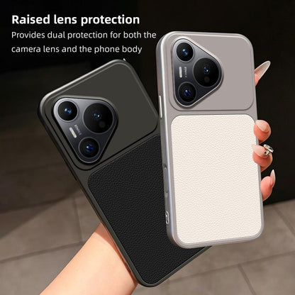 For Huawei Pura 70 Lambskin Series Skin Feel Shockproof Phone Case(Purple)