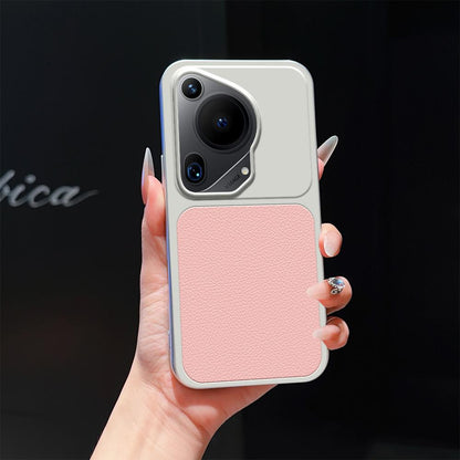 For Huawei Pura 70 Ultra Lambskin Series Skin Feel Shockproof Phone Case(Pink)