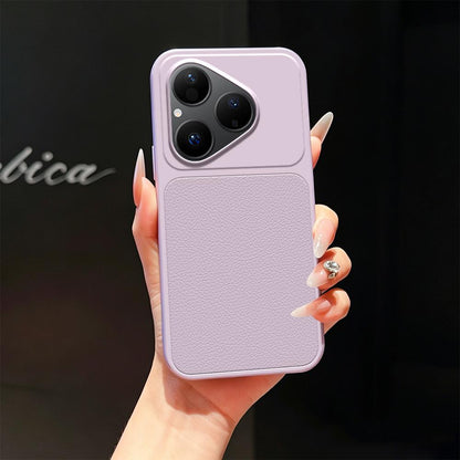 For Huawei Pura 80 5G Lambskin Series Skin Feel Shockproof Phone Case(Purple)