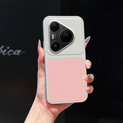 For Huawei Pura 80 Pro 5G Lambskin Series Skin Feel Shockproof Phone Case(Pink)