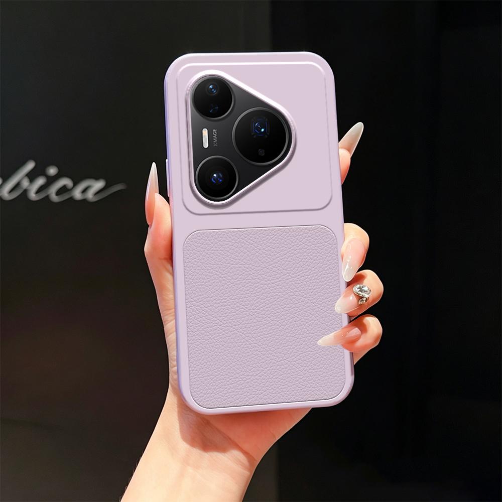 For Huawei Pura 80 Pro 5G Lambskin Series Skin Feel Shockproof Phone Case(Purple)