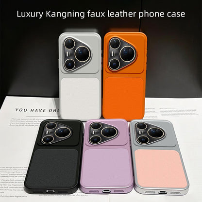 For Huawei Pura 80 Ultra 5G Lambskin Series Skin Feel Shockproof Phone Case(Silver)