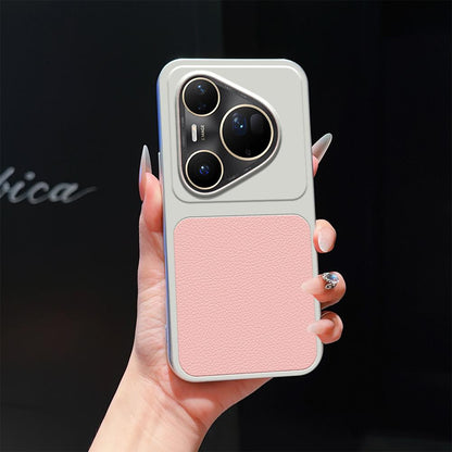 For Huawei Pura 80 Ultra 5G Lambskin Series Skin Feel Shockproof Phone Case(Pink)