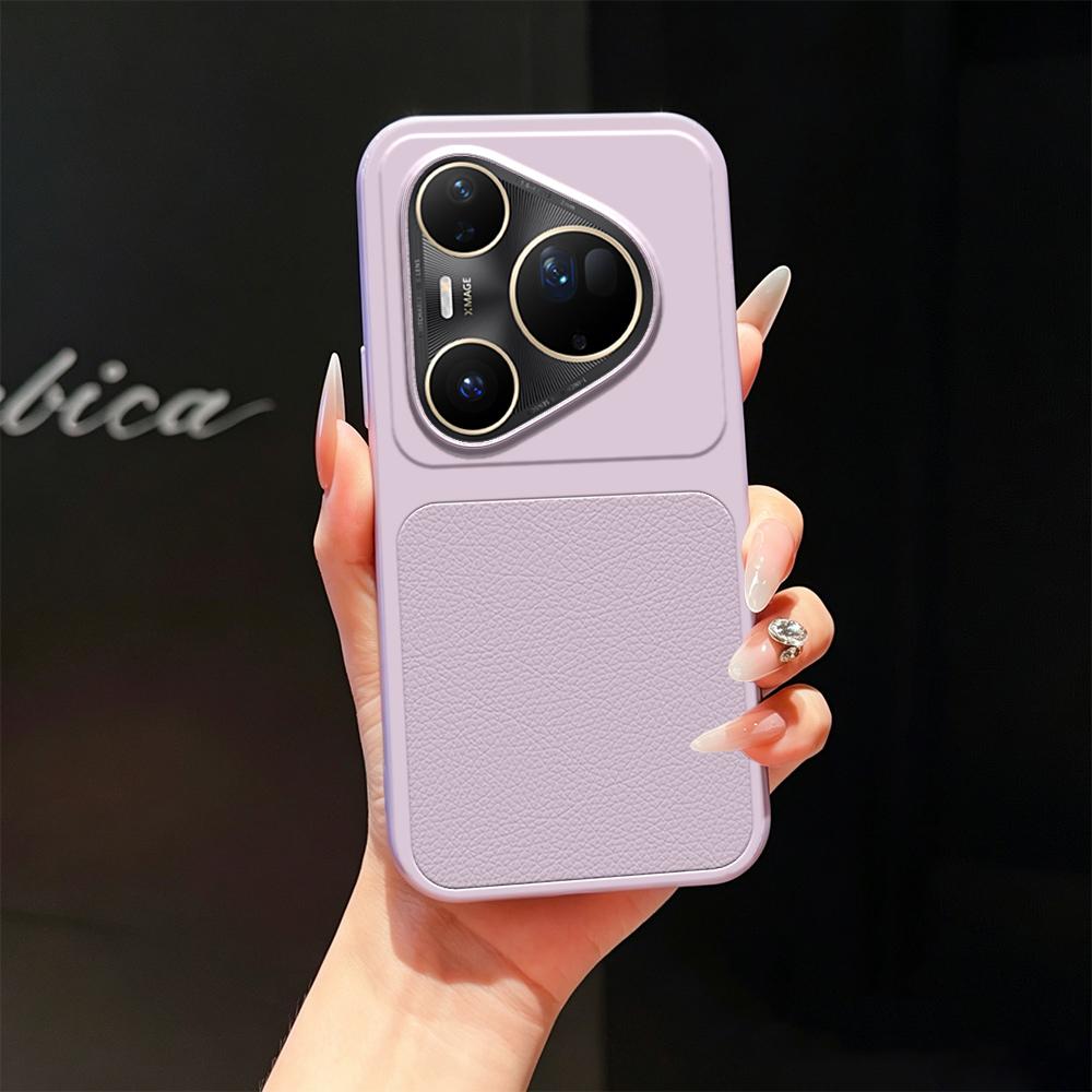 For Huawei Pura 80 Ultra 5G Lambskin Series Skin Feel Shockproof Phone Case(Purple)