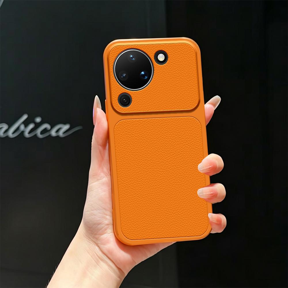 For Huawei Pura 90 5G Lambskin Series Skin Feel Shockproof Phone Case(Orange)