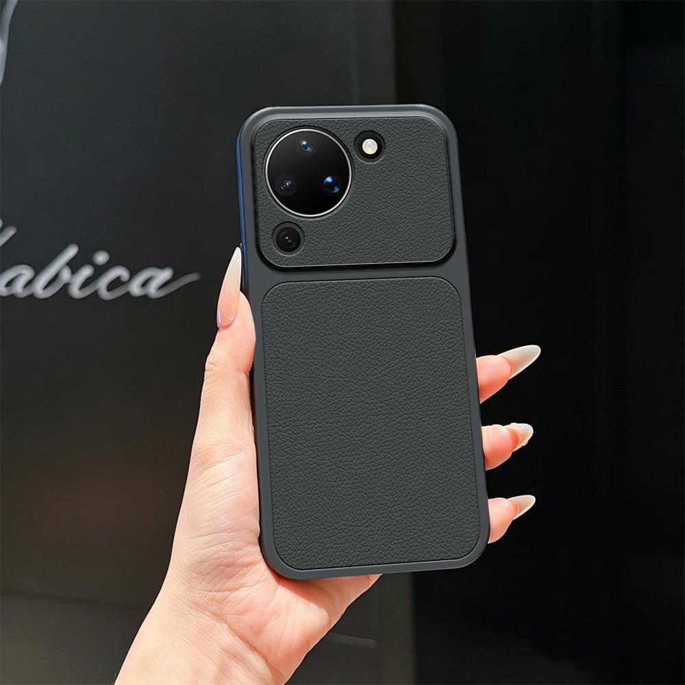 For Huawei Pura 90 5G Lambskin Series Skin Feel Shockproof Phone Case(Black)