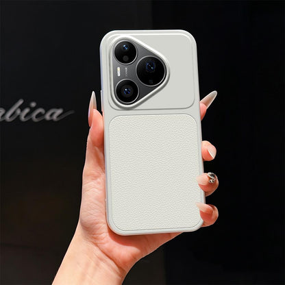 For Huawei Pura 90 Pro 5G Lambskin Series Skin Feel Shockproof Phone Case(Silver)