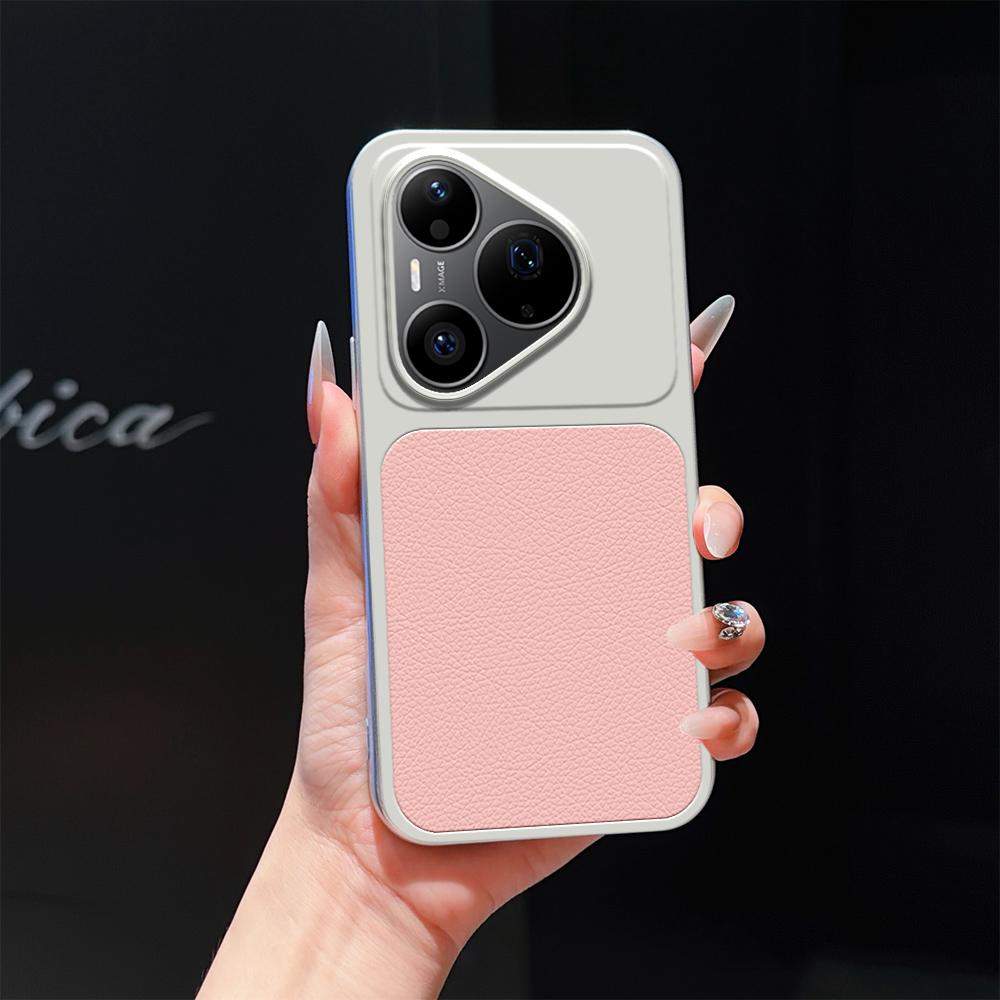For Huawei Pura 90 Pro 5G Lambskin Series Skin Feel Shockproof Phone Case(Pink)