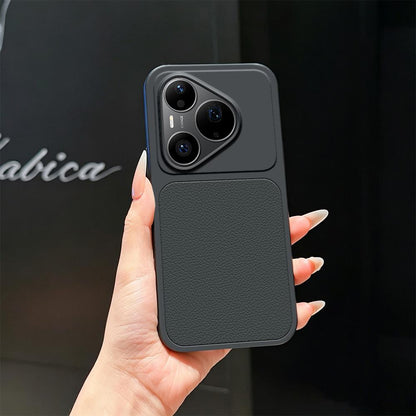 For Huawei Pura 90 Pro 5G Lambskin Series Skin Feel Shockproof Phone Case(Black)