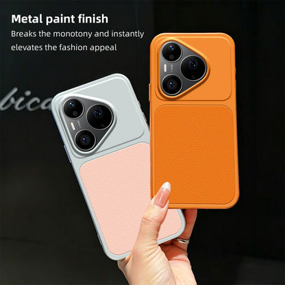 For Huawei Pura 90 Pro 5G Lambskin Series Skin Feel Shockproof Phone Case(Black)