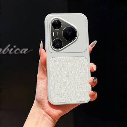 For Huawei Pura 90 Pro Max 5G Lambskin Series Skin Feel Shockproof Phone Case(Silver)