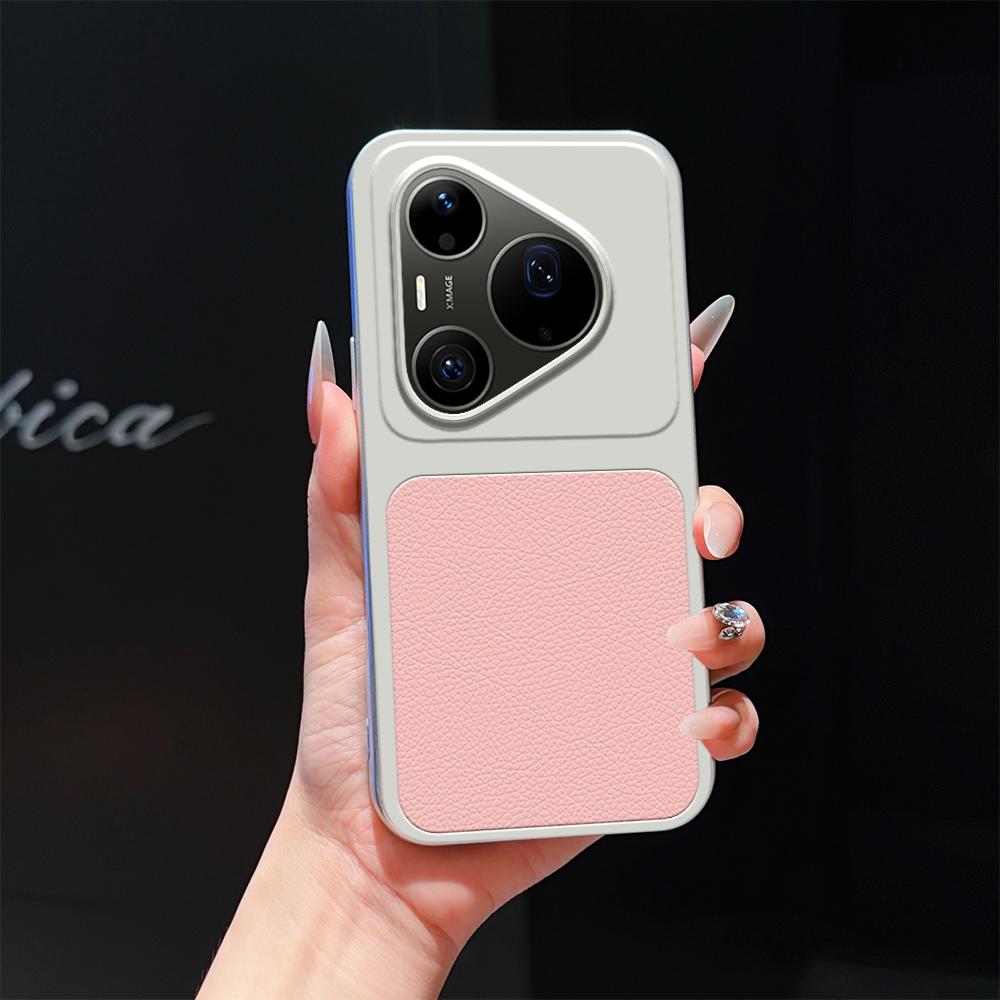 For Huawei Pura 90 Pro Max 5G Lambskin Series Skin Feel Shockproof Phone Case(Pink)