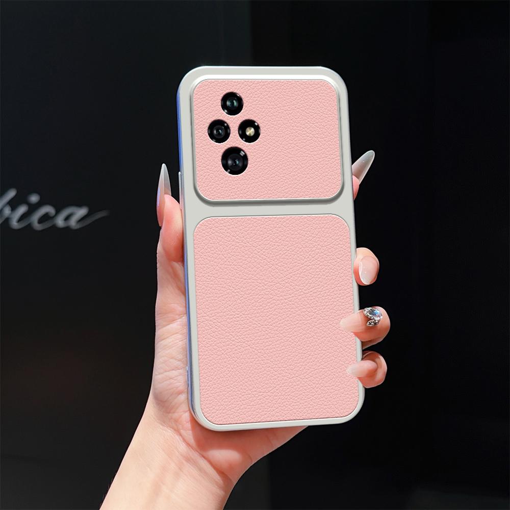 For Honor 200 Lambskin Series Skin Feel Shockproof Phone Case(Pink)