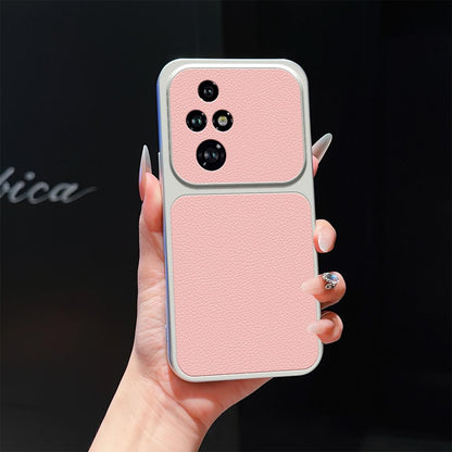 For Honor 200 Pro Lambskin Series Skin Feel Shockproof Phone Case(Pink)