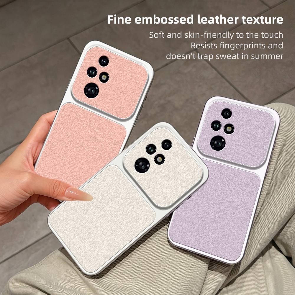 For Honor 200 Pro Lambskin Series Skin Feel Shockproof Phone Case(Pink)