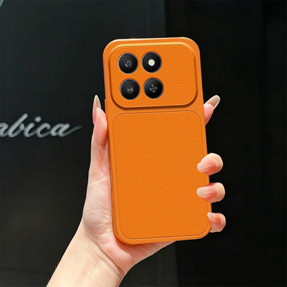 For Honor 400 Smart 5G / 4G Lambskin Series Skin Feel Shockproof Phone Case(Orange)