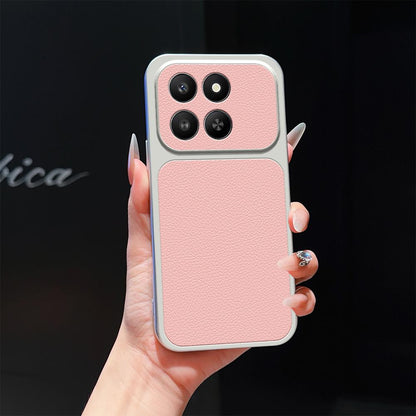 For Honor 400 Smart 5G / 4G Lambskin Series Skin Feel Shockproof Phone Case(Pink)