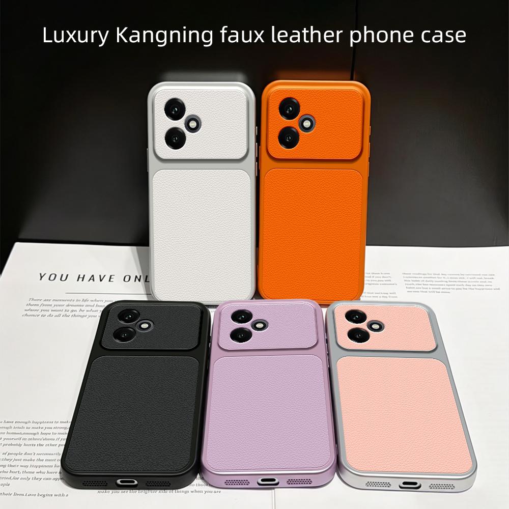For Honor 400 Global 156.5mm Lambskin Series Skin Feel Shockproof Phone Case(Black)