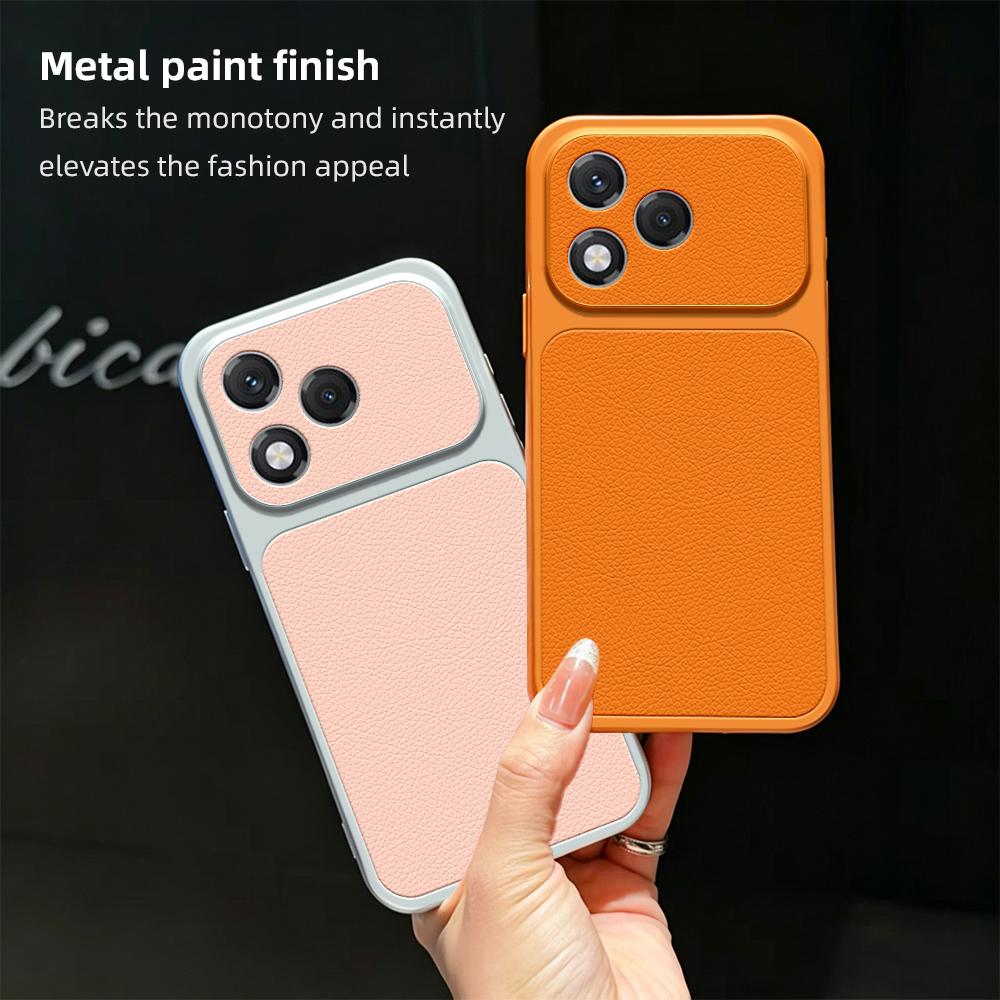 For Honor 400 Lite Global Lambskin Series Skin Feel Shockproof Phone Case(Orange)