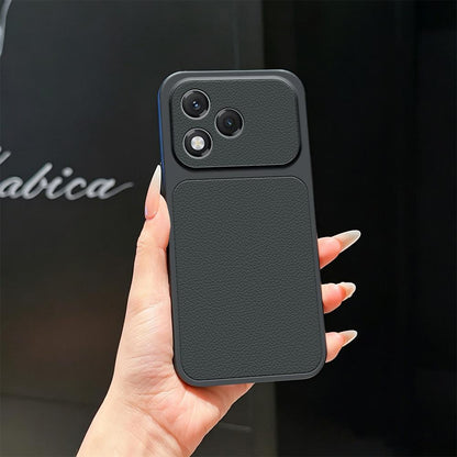 For Honor 400 Lite Global Lambskin Series Skin Feel Shockproof Phone Case(Black)