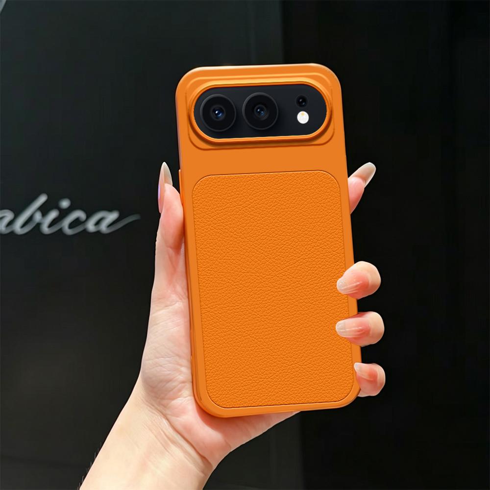 For Honor 500 Global 155.8mm Lambskin Series Skin Feel Shockproof Phone Case(Orange)