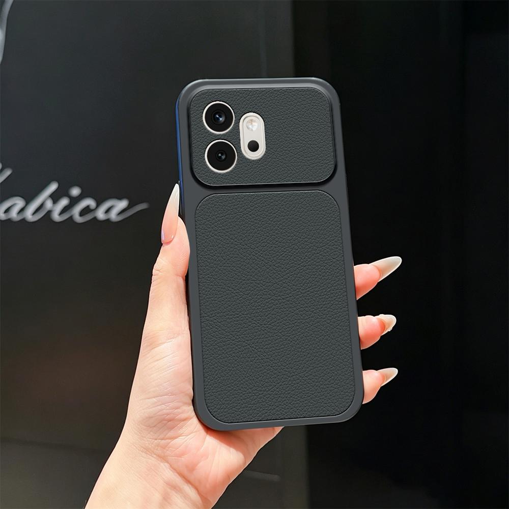 For Honor 600 Global Lambskin Series Skin Feel Shockproof Phone Case(Black)