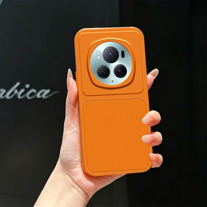 For Honor Magic6 Pro Lambskin Series Skin Feel Shockproof Phone Case(Orange)