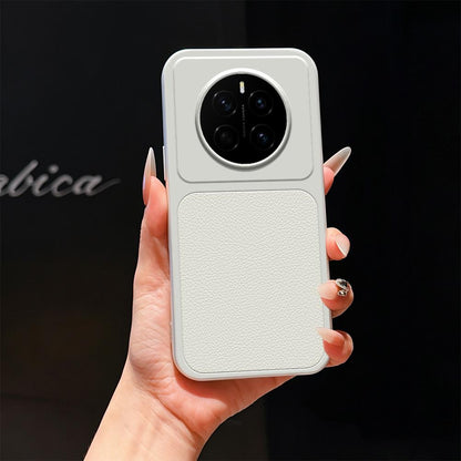 For Honor Magic7 Lambskin Series Skin Feel Shockproof Phone Case(Silver)