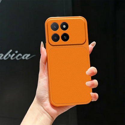 For Honor X5b Lambskin Series Skin Feel Shockproof Phone Case(Orange)