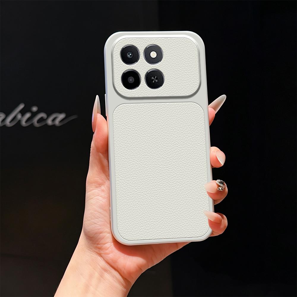 For Honor X6c 4G Lambskin Series Skin Feel Shockproof Phone Case(Silver)