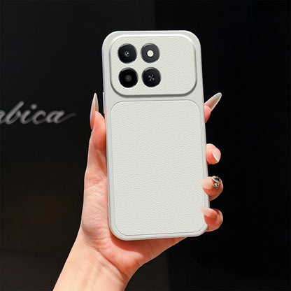 For Honor X6c 4G Lambskin Series Skin Feel Shockproof Phone Case(Silver)