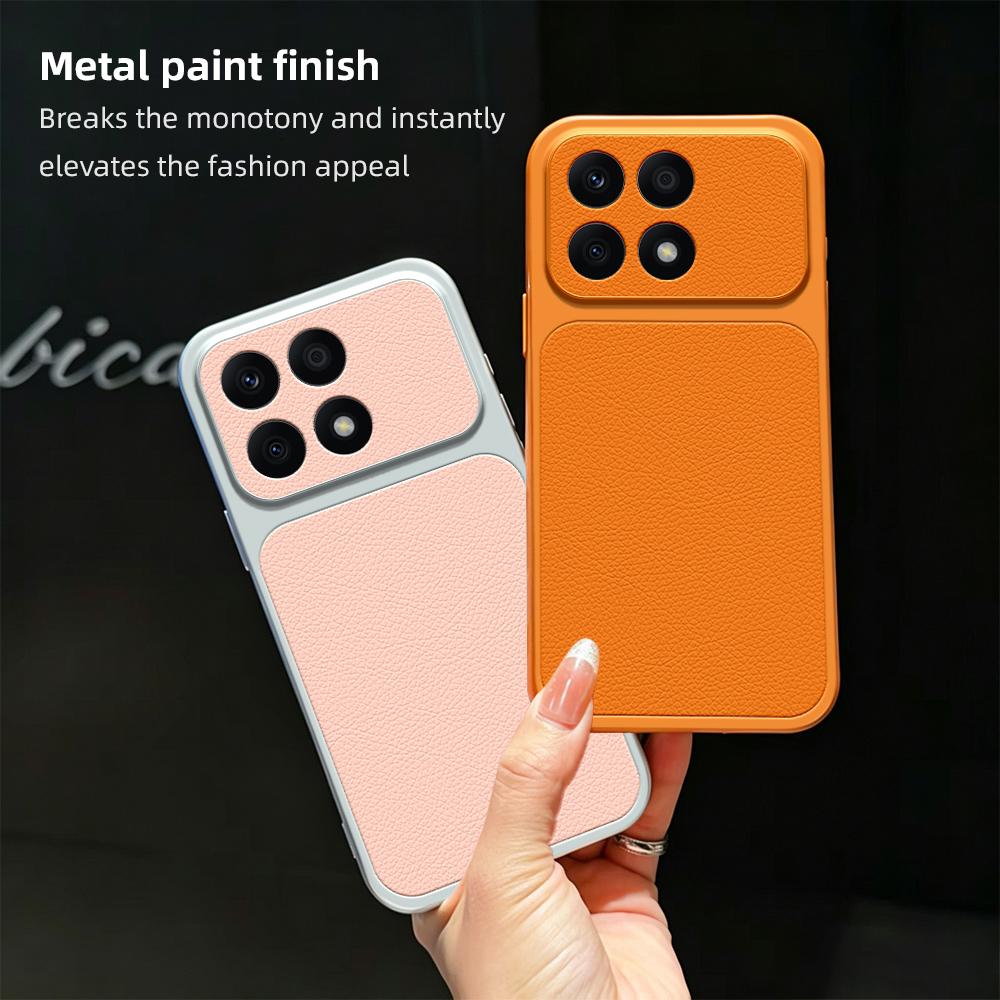 For Honor X8a Lambskin Series Skin Feel Shockproof Phone Case(Purple)