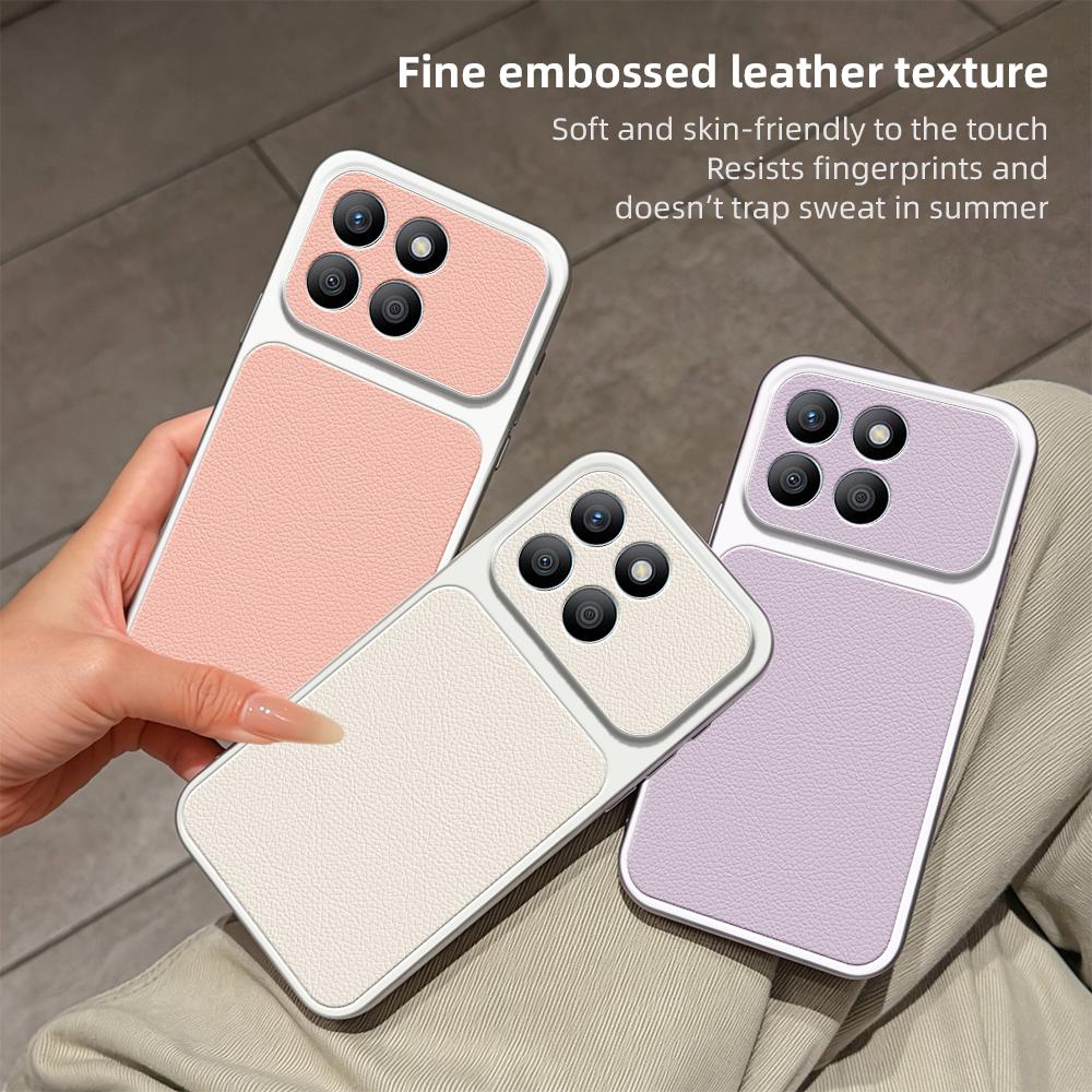 For Honor X8b Lambskin Series Skin Feel Shockproof Phone Case(Purple)
