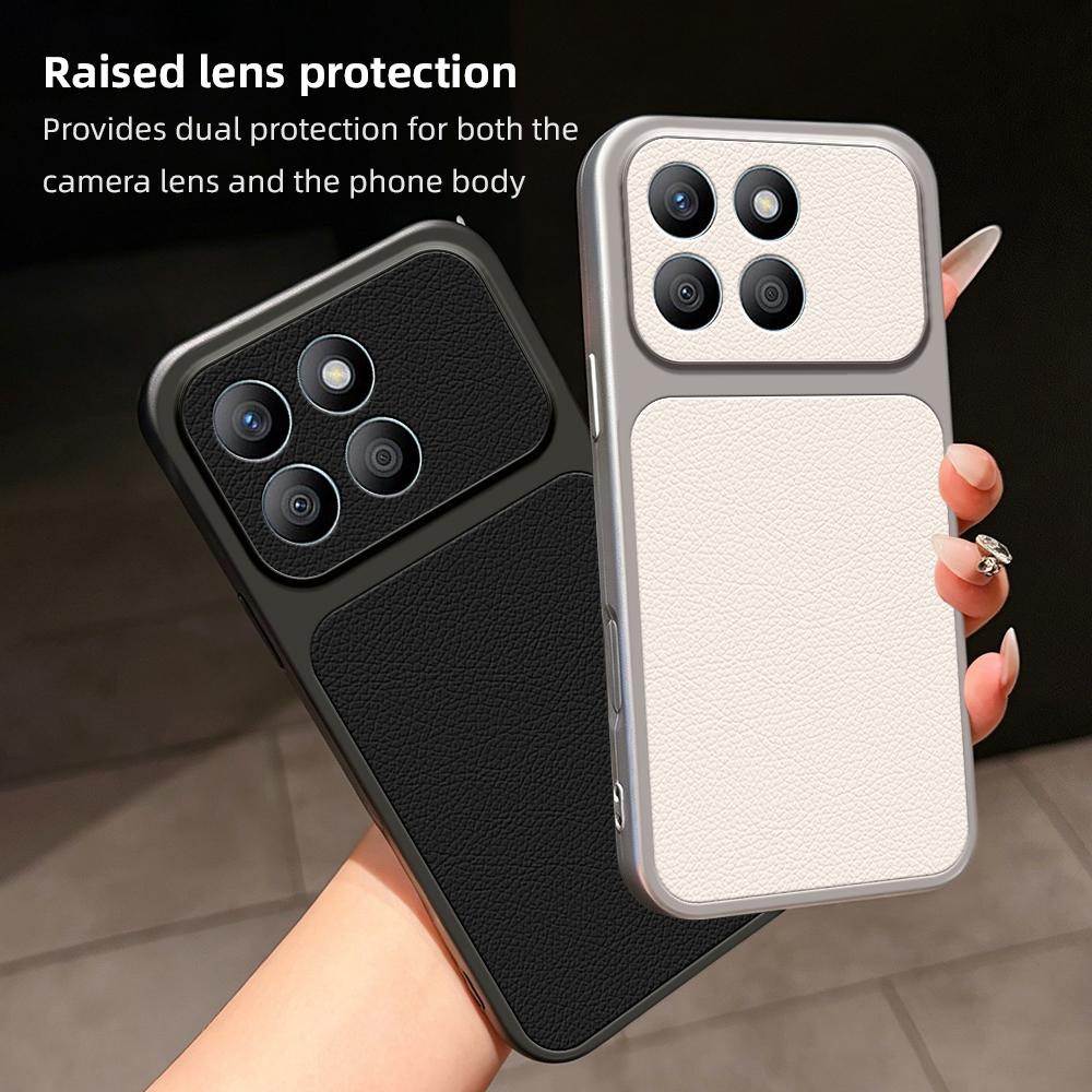 For Honor X8b Lambskin Series Skin Feel Shockproof Phone Case(Purple)