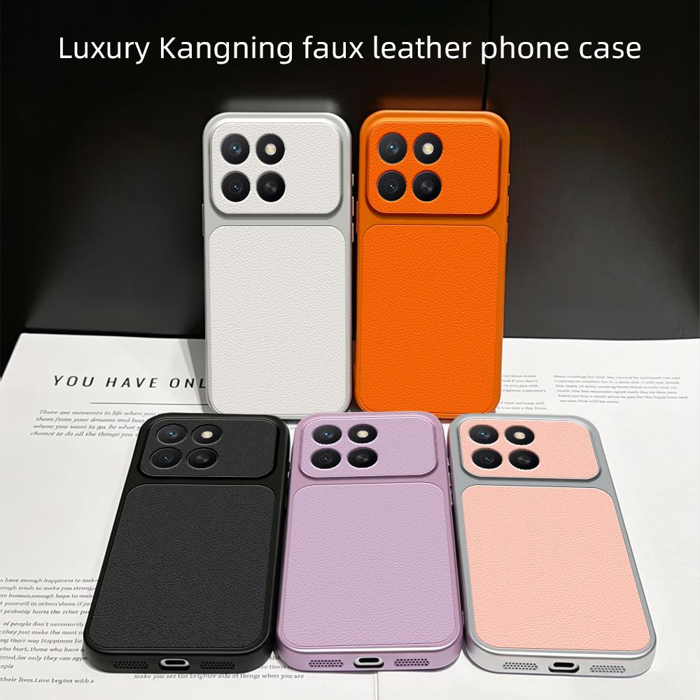 For Honor X8c 4G Lambskin Series Skin Feel Shockproof Phone Case(Black)