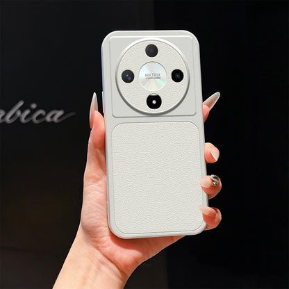 For Honor X9b Lambskin Series Skin Feel Shockproof Phone Case(Silver)