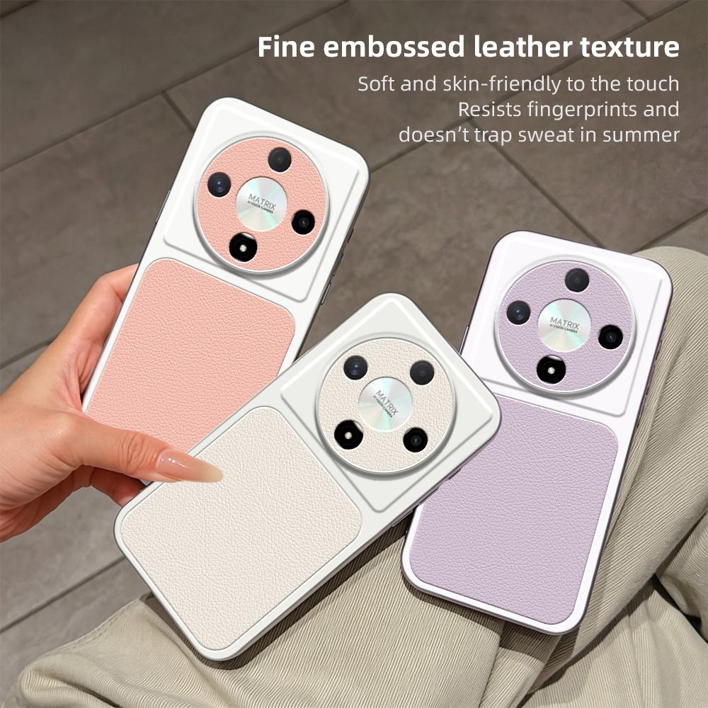 For Honor X9b Lambskin Series Skin Feel Shockproof Phone Case(Purple)