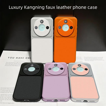 For Honor X60 Lambskin Series Skin Feel Shockproof Phone Case(Orange)