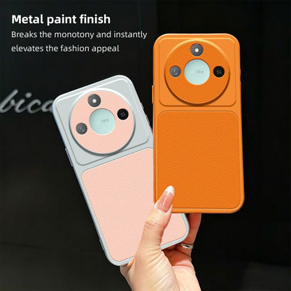 For Honor X60 Lambskin Series Skin Feel Shockproof Phone Case(Silver)