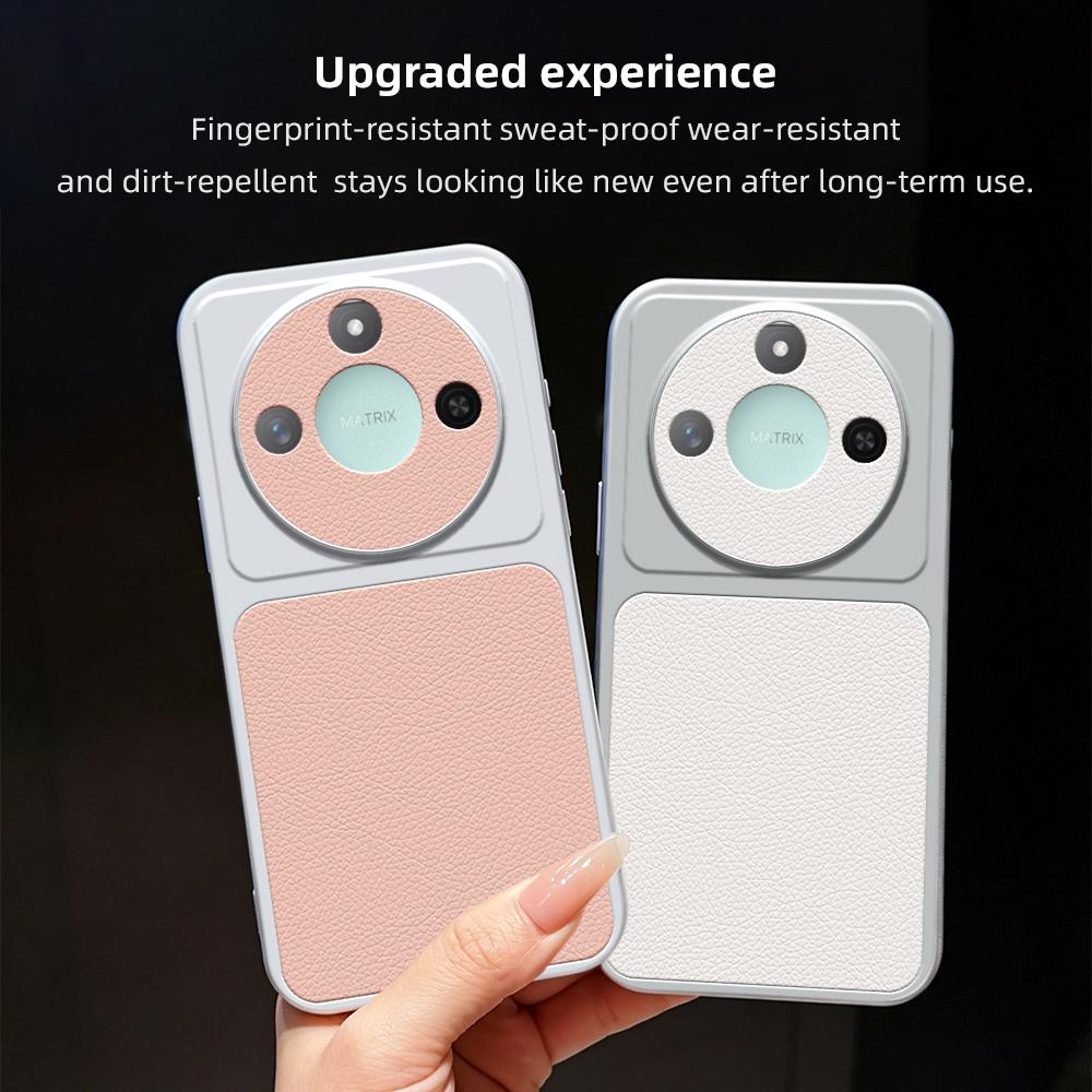 For Honor X60 Lambskin Series Skin Feel Shockproof Phone Case(Silver)