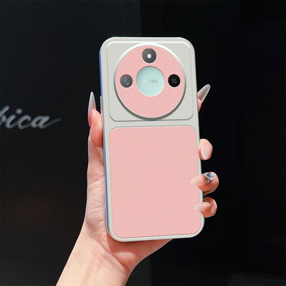 For Honor X60 Lambskin Series Skin Feel Shockproof Phone Case(Pink)
