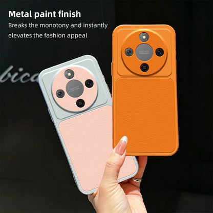 For Honor X70 5G Lambskin Series Skin Feel Shockproof Phone Case(Silver)