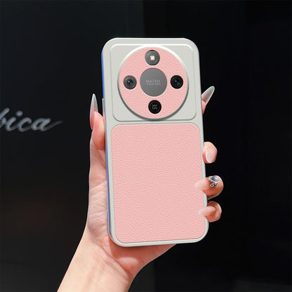 For Honor X70 5G Lambskin Series Skin Feel Shockproof Phone Case(Pink)