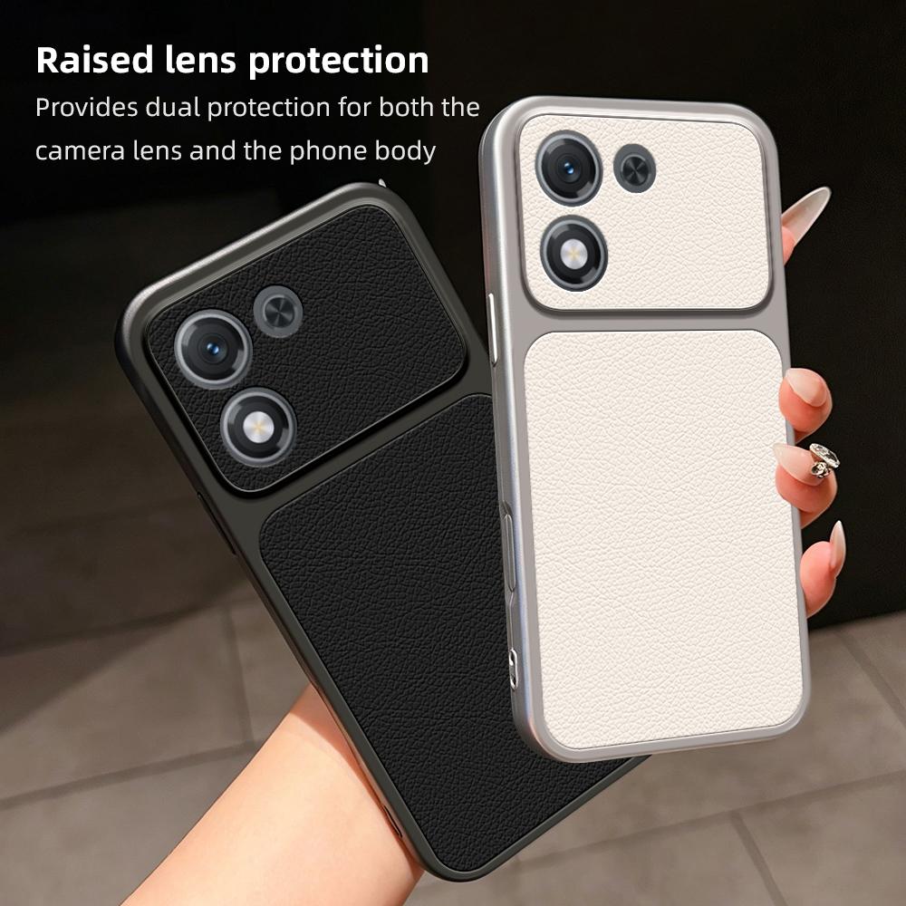 For Honor X70i Lambskin Series Skin Feel Shockproof Phone Case(Orange)