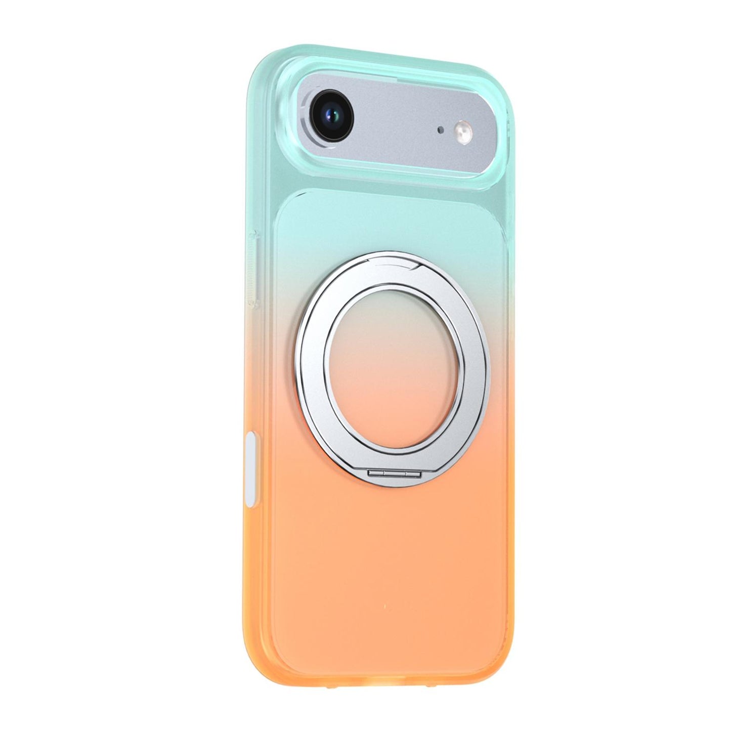 For iPhone Air Phantom Skin Feel Gradient 360 Degree Rotating Holder Phone Case(Orange)