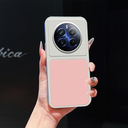 For Realme 12 Pro+ Lambskin Series Skin Feel Shockproof Phone Case(Pink)