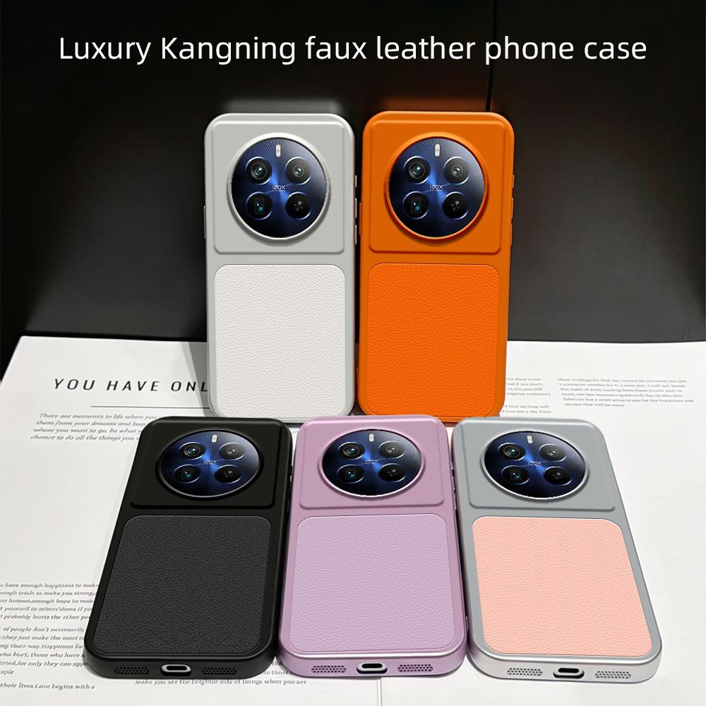 For Realme 12 Pro+ Lambskin Series Skin Feel Shockproof Phone Case(Pink)