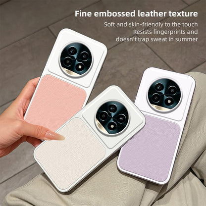 For Realme 13 Pro Lambskin Series Skin Feel Shockproof Phone Case(Silver)